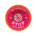 Donut Stop Flavored Coffee Pods, Compatible with 2.0 K-Cup Brewers, Jelly Donut Flavor, 40 Count