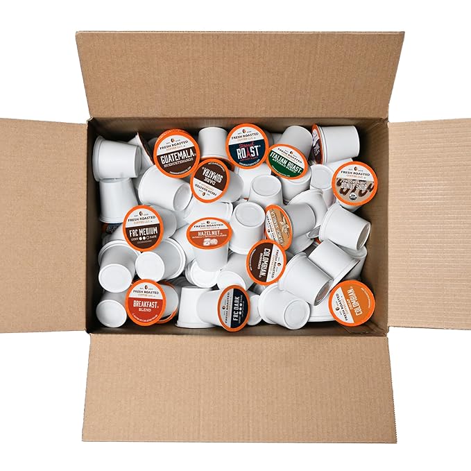 Fresh Roasted Coffee, Office Essentials Variety Pack, K-Cup Compatible, 96 Count