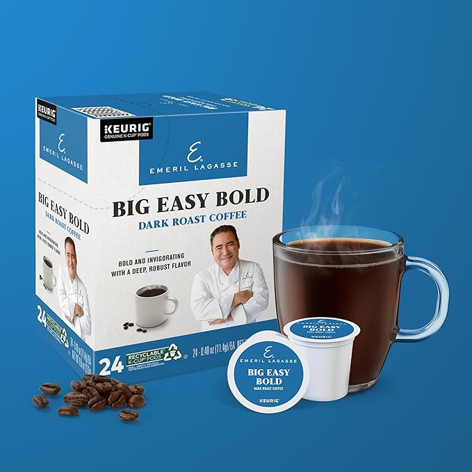 Emeril Big Easy Bold Coffee, Keurig Single-Serve K-Cup Pods, Dark Roast Coffee, 96 Count