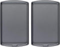 GoodCook Everday Nonstick Carbon Steel 17 x 11-Inch Baking Sheet Set, 2 Pack – Medium Sized Carbon Steel Cooking Pans, Bakeware Set, Cookie Sheets for Baking, Oven Pan Set