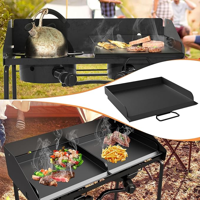 Flat Top Griddle for Camp Chef Professional Pro 60x, Expedition 2X, Yukon, Pioneer 14, Explorer, Outdoorsman, Accessories for Camp Chef Griddle 14" Cooking Systems & Sidekick 1&2 Burner Stove,14" x16"