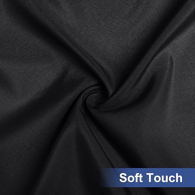 homing Rectangle Table Cloth Cover, Waterproof Polyester Elastic Fitted Tablecloth, Fits for 5 Foot Folding Tables, Washable Table Protector for Picnic, Camping, Outdoor (Black, 30" x 60")