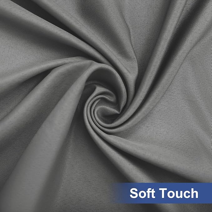 homing Rectangle Table Cloth Cover, Waterproof Polyester Elastic Fitted Tablecloth, Fits for 5 Foot Folding Tables, Washable Table Protector for Picnic, Camping, Outdoor (Grey, 30" x 60")
