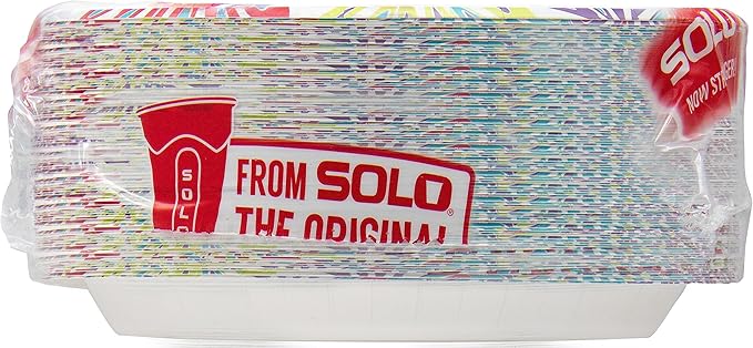 Solo Anyday 10" Paper Plates, Mega Pack of 100ct