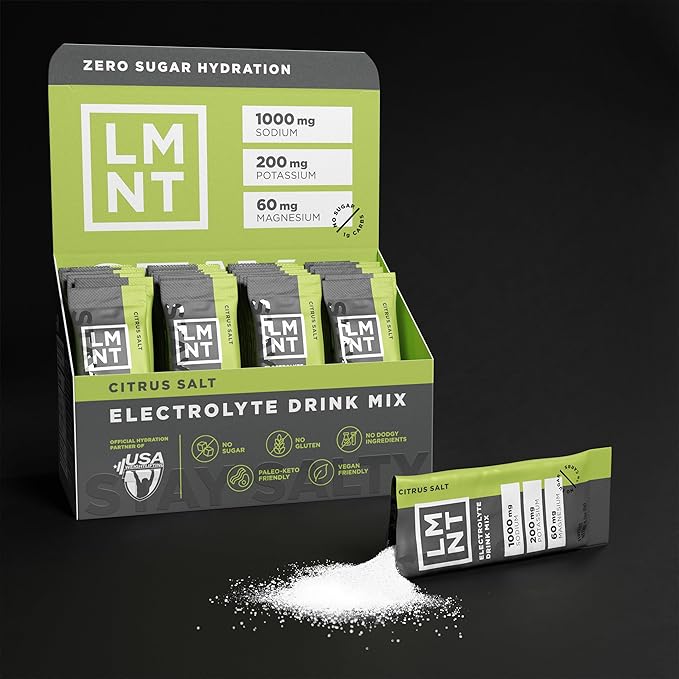 LMNT Zero Sugar Electrolytes - Citrus Salt | Drink Mix | 30-Count
