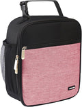 Lunch box Lunch bag for men women Insulated Lunchbox Lunch bags for Work Picnic Travel (Thicken dusty pink)