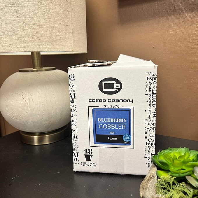 Blueberry Cobbler Coffee Pods by Coffee Beanery | 48ct Bulk Medium Roast Arbica Coffee