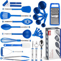 Kitchen Utensils Set, Cooking Utensil Set Kitchen Gadgets, Pots and Pans set Nonstick and Heat Resistant, 24 Pcs Nylon and Stainless Steel, Spatula Set, Apartment Essentials Kitchen Cookware Sets