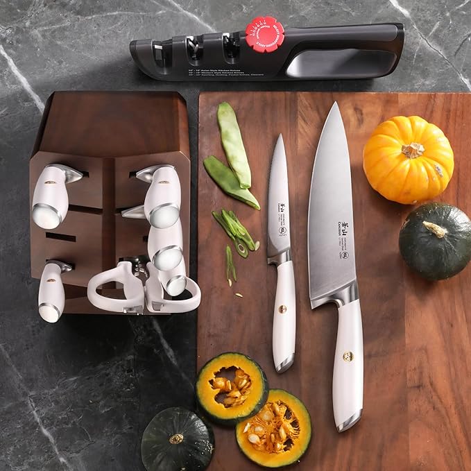Cangshan L1 Series 10-Piece Knife Block Set, Forged German Steel, 1027532