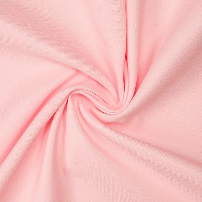 Gee Di Moda Rectangle Tablecloth - 60 x 84 Inch Pink Table Cloth for 5 Foot Rectangle Table - Heavy Duty Washable Fabric - for 5 Ft Buffet Table, Holiday Party, Dinner, Wedding & Baby Shower