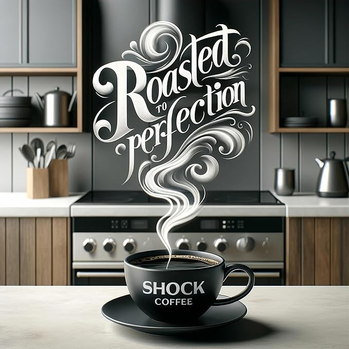 Shock Coffee Ground, The Strongest Caffeinated All-Natural Coffee, Up to 50% more Caffeine. 3 pounds