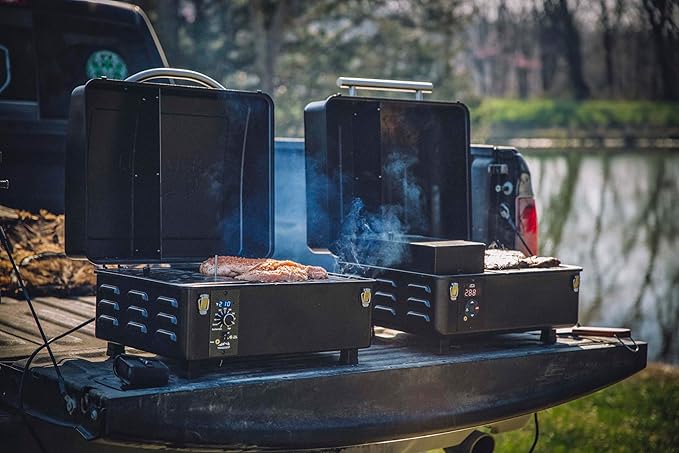 Traeger Grills TFT18KLD Ranger, Portable Wood Pellet Grill and Smoker – Electric Tabletop Pellet Smoker with Digital Arc Controller, Cast Iron Griddle, For Tailgating and Outdoor Cooking