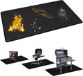 70 x 48 Inch Under Grill Mats for Outdoor Grill, Double-Sided Fireproof Grill Protector Pad, Waterproof, Oil-Proof, Indoor Fireplace/Fire Pit Mat, Easy-Clean BBQ/Grill Floor Mat for Deck & Lawn