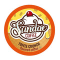 Sundae Ice Cream Flavored Coffee Pods, Compatible with 2.0 Keurig K-Cup Brewer, (Toffee Crunch) 48 Count