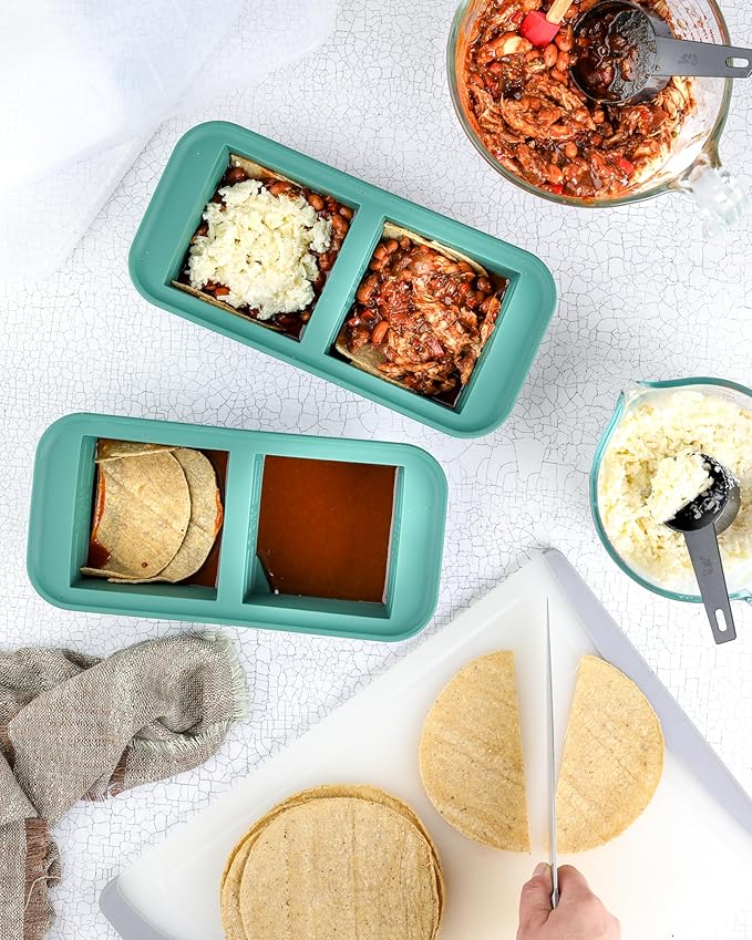 Souper Cubes 2 Cup Silicone Freezer Tray with Lid, Perfect for Storing Lasagna, Leftovers, Sauces, Portioned Meals and More, Silicone Freezer Mold for Meal Prepping - Kale - 1-Pack