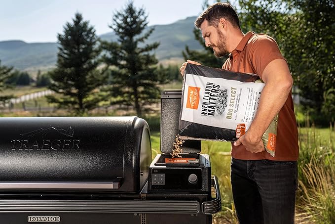Traeger Grills BBQ Select 100% All-Natural Wood Pellets for Smokers and Pellet Grills, BBQ, Bake, Roast, and Grill, 30 lb. Bag