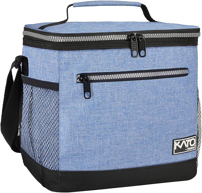 Tirrinia Insulated Lunch Box for Men/Women, Leakproof Lunch Bag for School Work, Enlarge Lunch Tote Kids Boys Girls Back to School, Soft Reusable Cooler Office Picnic Work Beach Camping with Shoulder