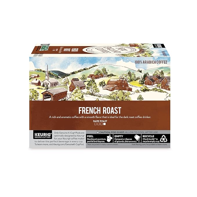 New England Coffee French Roast Dark Roast Single Serve Pods, 10ct Box (Pack of 1)
