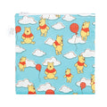 Bumkins Disney Reusable Sandwich and Snack Bags, for Kids School Lunch and for Adults Portion, Washable Fabric, Waterproof Cloth Zip Bag, Travel Pouch, Food-Safe Storage, Large, Winnie the Pooh