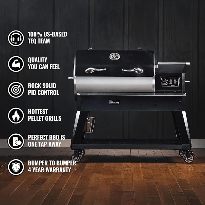 recteq Pellet Grill - Deck Boss 800, Pellet Smoker Grill, Wi-Fi-Enabled, Electric Pellet Grill, Grilling Essentials Bundle