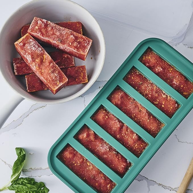 Souper Cubes 1/2 Cup Silicone Freezer Mold, Perfect for Storing Soups, Sauces, Juices, Desserts, Smoothie Prep and More, Freezer Portion Mold for Meal Prepping - Kale - 1-Pack