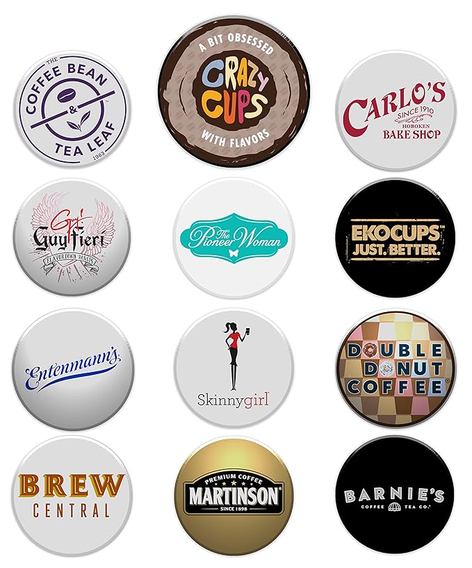Perfect Samplers Hazelnut Coffee Pods Variety Pack, Medium Roast for Keurig K Cups Machines, Assorted Sampler, 30 Count