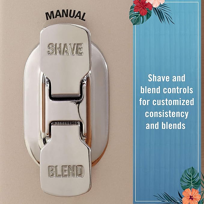 Margaritaville Bali Frozen Concoction Maker with Self-Dispensing Lever Automated Drink Mixer for Smoothies Margaritas Daiquiris and Colada 60 oz. Jar Gray