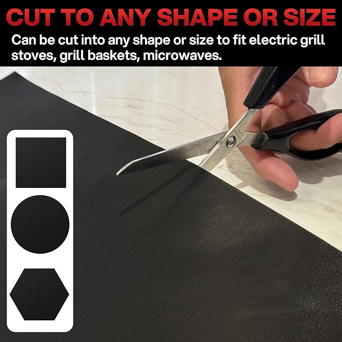 Grill Mats for Outdoor Grill, (10 pcs) Non Stick BBQ Grill Mat Grilling Mat, BBQ Grilling Accessories, Heavy Duty, Reusable and Easy to Clean, Grill Sheets for Gas Charcoal and Electric BBQ