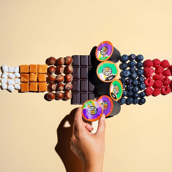 Crazy Cups Flavored Coffee Pods for Single Serve Keurig K Cups Machines, Cinnamon French Toast, Hot or Iced Coffee, Recyclable Pods, 22 count (Pack of 1)