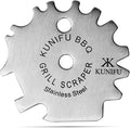 KUNIFU BBQ Grill Scraper, Stocking Stuffers, Bristle-Free for Griddle, Kitchen Gadgets Cleaner, Camping Accessories, Ideal Gifts for Christmas, for Men, Dad, Husband, Boyfriend, Fathers Day