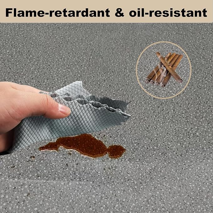 BBQ Grill Mat for Outdoor Grill, 38 x 30 inches Heavy Duty Thickened Under Grill Mats, Oil-Proof Waterproof Floor Protector for Deck and Patio