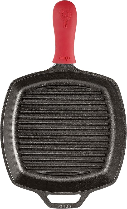 Lodge Manufacturing Company Lodge Cast Iron 10.5-inch Square Grill Pan, Black