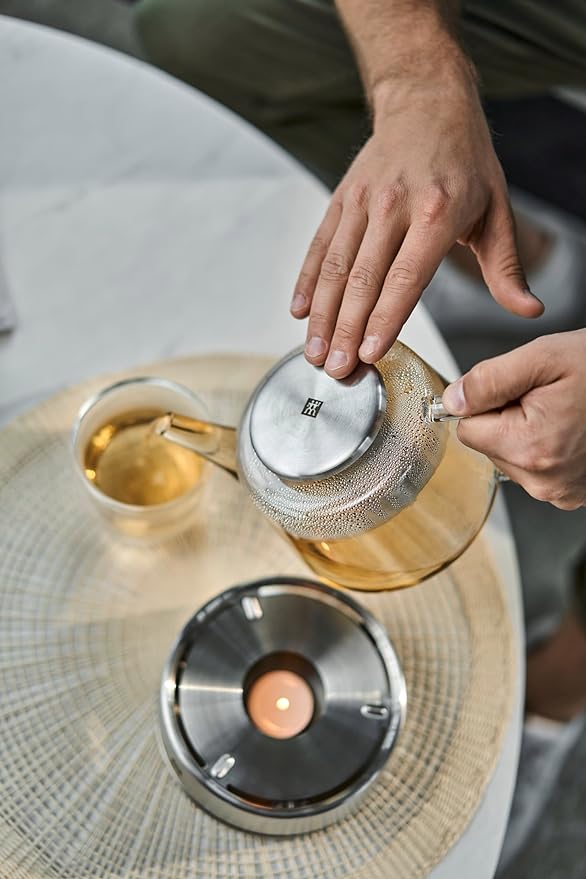 Zwilling Sorrento Teapot 39500-142 Glass Pot with Warmer
