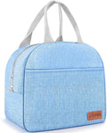 Lunch Bag Lunch Box for Women & Men, Large Capacity Insulated Lunch Bag for Adult, Leakproof Reusable Lunch Tote Bags for Work/Office/Travel/Picnic (Blue)