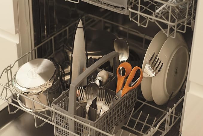Fiskars Kitchen Scissors, Total Length: 18 cm, Quality Steel/Synthetic Material, Classic, 1000819