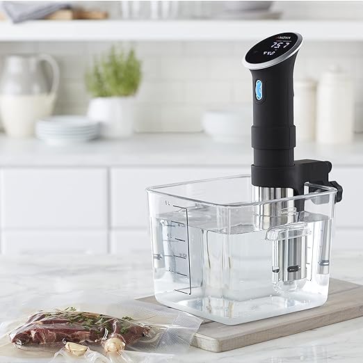 Rubbermaid Commercial Products Space Saving Square Food Storage Container 6 Quart Clear for Kitchen/Sous Vide/Meal Prep