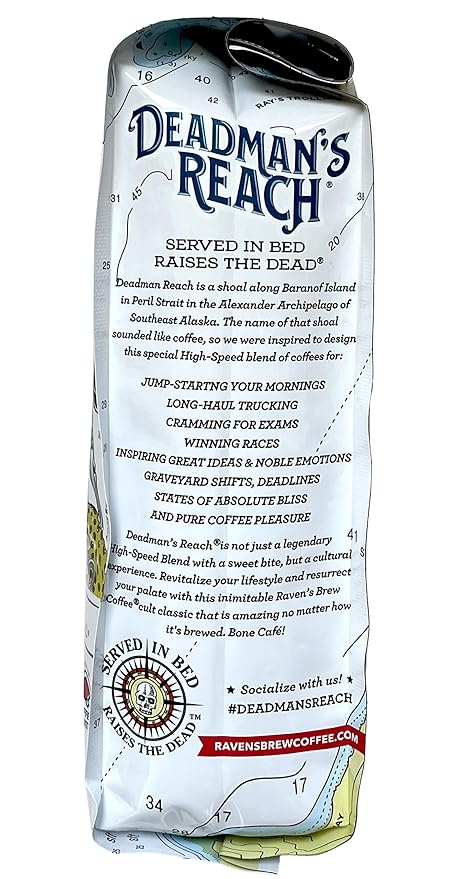 Raven's Brew Coffee High Caffeine Coffee Dark Roast Whole Bean – Deadman's Reach 2-pack of 12oz