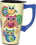 Spoontiques OWLS TRAVEL MUG, 18 ounces