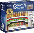 Spicy Shelf Premium – Expandable 2-Tier Spice Rack Organizer for Cabinets & Pantry – Adjustable Stackable Kitchen Seasoning Organizer – Strong Non-Slip Cabinet Organizer for Spices, Bottles & More