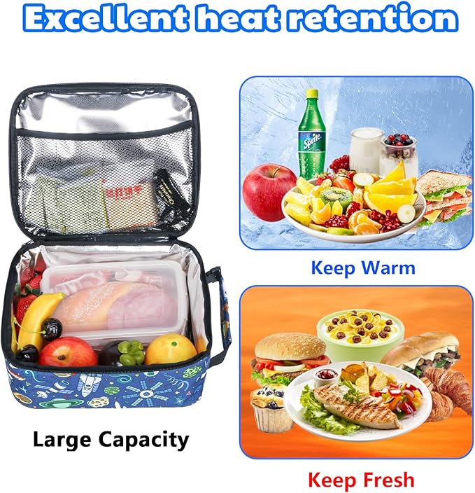 Hap Tim Insulated Lunch Bag Women, Reusable Lunch Box for Women & Men, Adluts Lunchbox for Work, Portable Lunchbag（18654-XK）