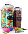 Chef's Path Airtight Food Storage Containers - Set of 2 (6 Liters) for Kitchen & Pantry - BPA Free for Rice, Cereal, Flour, Sugar - Bulk Food Storage - Big Cereal Container - Cereal Container Storage