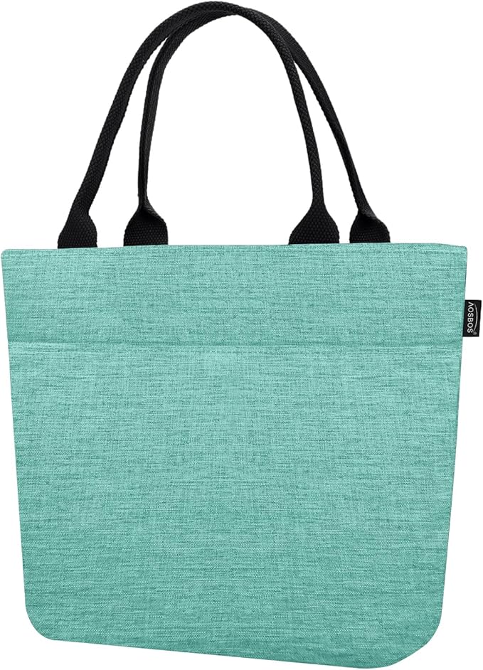 Aosbos Lunch Tote Bag, Insulated Lunch Box for Women, Leakproof Lunch Cooler Purse for Work, Green