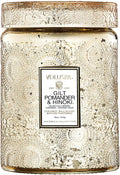 Japonica Collection Large - Gilt Pomander and Hinoki Reed by Voluspa for Unisex - 18 oz Candle