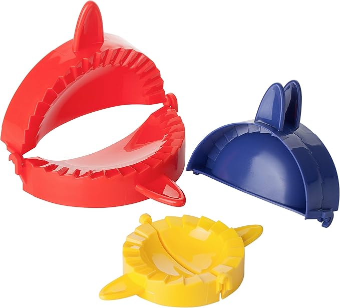 BTaT- Dough Press Set, 3 Pack, Empanada Press, Dough Press, Dumpling Press, Hand Pie Press, Mini Pie Press, Hand Pie Maker, Meat Pie Cutter, Pie Press, Pastry Press, Turnover Press, Christmas Gifts