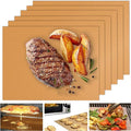 UBeesize Copper Grill Mats for Outdoor Grill – 6 Pack Heavy-Duty, Non-Stick BBQ Grilling Mat & Baking Mats, Reusable, Easy-Clean for Gas, Charcoal, Electric Grills (15.75 x 13 Inch)