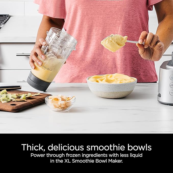 Ninja Blender & Food Processor Combo, Foodi Power Blender System for Smoothies, Bowls, Spreads & Shakes, 6 Functions, 72-oz Pitcher, To-Go Cups, Silver, SS401
