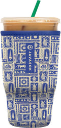 Sok It JavaSok Iced Coffee & Cold Soda Insulated Neoprene Cup Sleeve (Off the Grid, Large: 30-32oz)