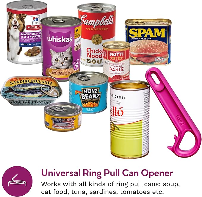 Ring Pull & Pop Top Can Opener (Apricot) Easy Open Any Pull Tab Cans for Seniors, Soda, Pet Food, Cat Cans, Beer, Parkinsons Aids for living Gifts, Gadgets for People with Arthritis, kitchen gadgets.