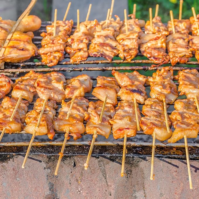 Suclain 600 Pcs 36" Long 5mm Thick Marshmallow Roasting Sticks, Smores Sticks Bamboo Skewers BBQ Kabob Grilling Barbecue Roasting Camping for Outdoor Fire Pits Campfires