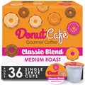 Donut Café - Coffee Gourmet Pods, Classic Blend, Medium Roast – Non-GMO, Gluten Free – Compatible with Keurig K Cup Brewers – Smooth & Delicious – 36 Count